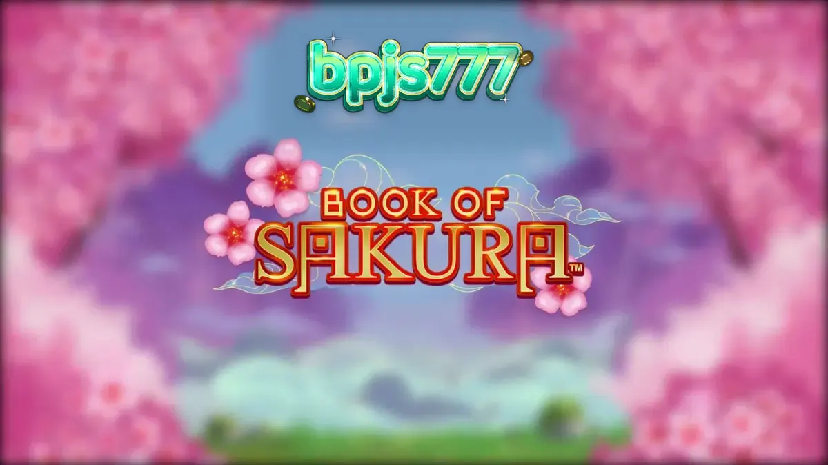 Pemandangan indah bertema Jepang di slot Book of Sakura